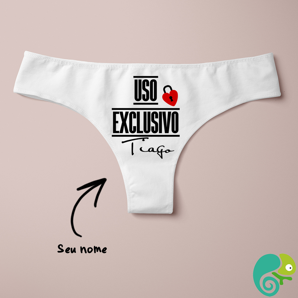 Calcinha Personalizada Uso Exclusivo - LOJA VIRTUAL